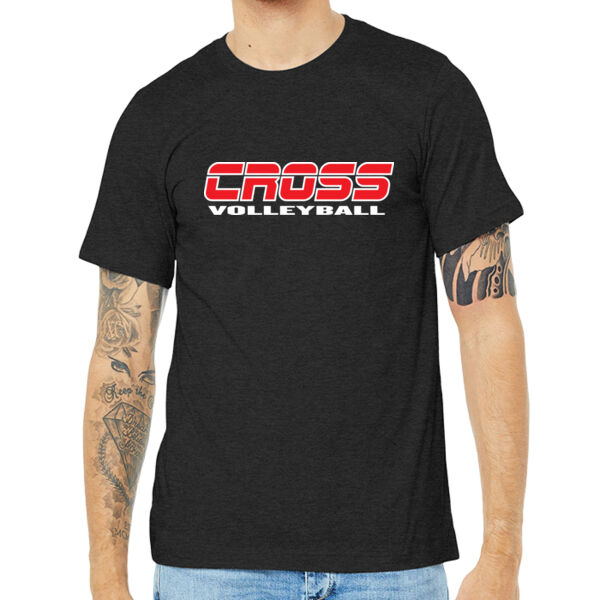 CROSS Volleyball Printed - Unisex Heather CVC Short Sleeve Tee Thumbnail